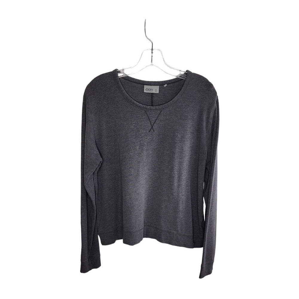 Tasc Performance Bamboo Gray Long Sleeve Crewneck Activewear Sweatshirt Size XL
